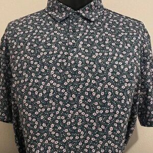CS Green Mini Floral Print Polo